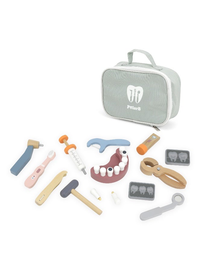 Polar bear Kids Dentist Set – 25-Piece Pretend Play Dental Kit with Tools & Teeth, 3+ - Image 1
