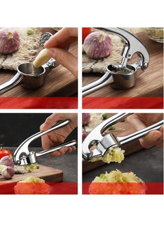 Zinc Alloy Garlic Press with Rod, Safe to Use, Small, Rust Resistant, Professional Design, Silver - pzsku/Z66DA53FB2E8C5641D931Z/45/_/1732386894/227d8744-b24e-4ab2-a9c1-3b7770f02feb