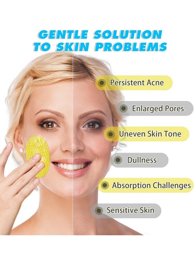 Cleansing Tisues, 60 Count Turmeric and Kojic Acid Pads, Mild and Non-irritating, Suit for All Skin Types 60 Pcs Cleansing tisues. - Image 5