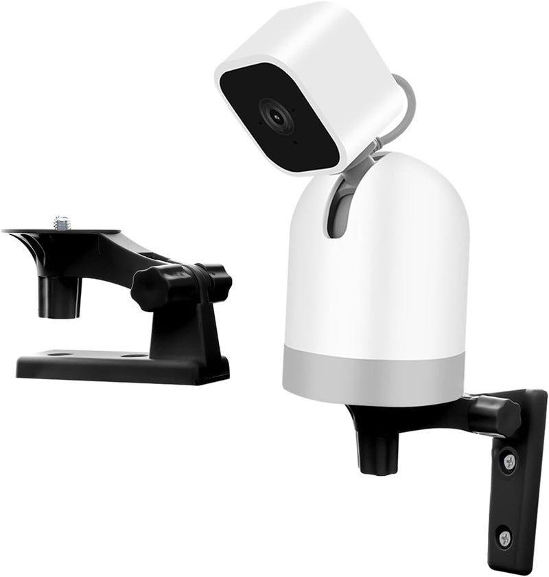 حامل كاميرا للحائط مع قوس زوايا قابل للتعديل، متوافق مع كاميرا Blink Mini Pan-Tilt وكاميرا WYZE Cam Pan V3، دوران 180 درجة لحامل كاميرا للحائط/السقف للاستخدام الداخلي/الخارجي، باللون الأسود - Image 1