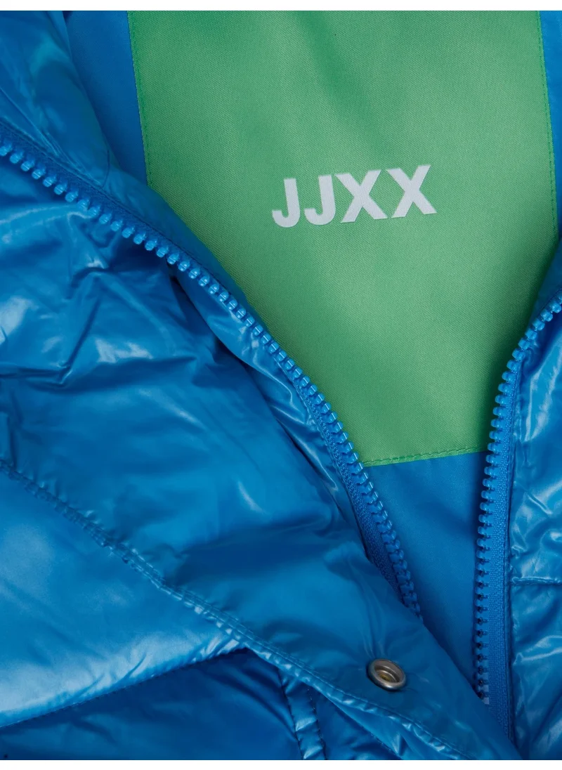 جاي جاي اكس اكس Hooded Puffer Blue Women's Coat 12236544