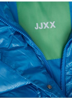 JJXX Hooded Puffer Blue Women's Coat 12236544  - Image 3