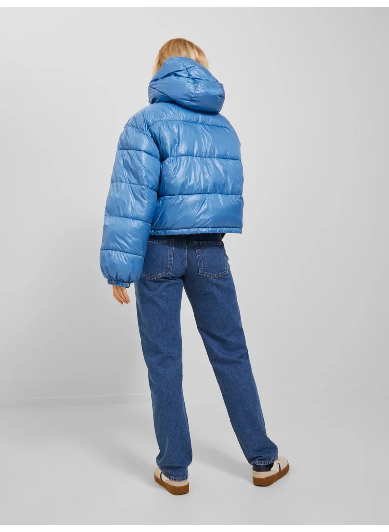جاي جاي اكس اكس Hooded Puffer Blue Women's Coat 12236544