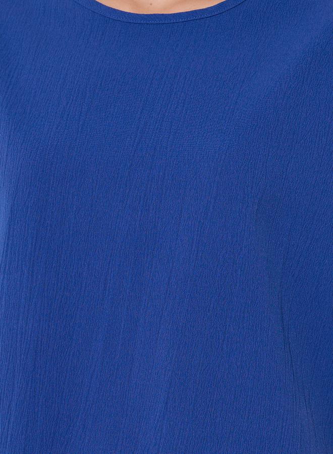 تايك تو طقم تي شيرت وبنطلون سادة بقصة واسعة وياقة دائرية - Image 3