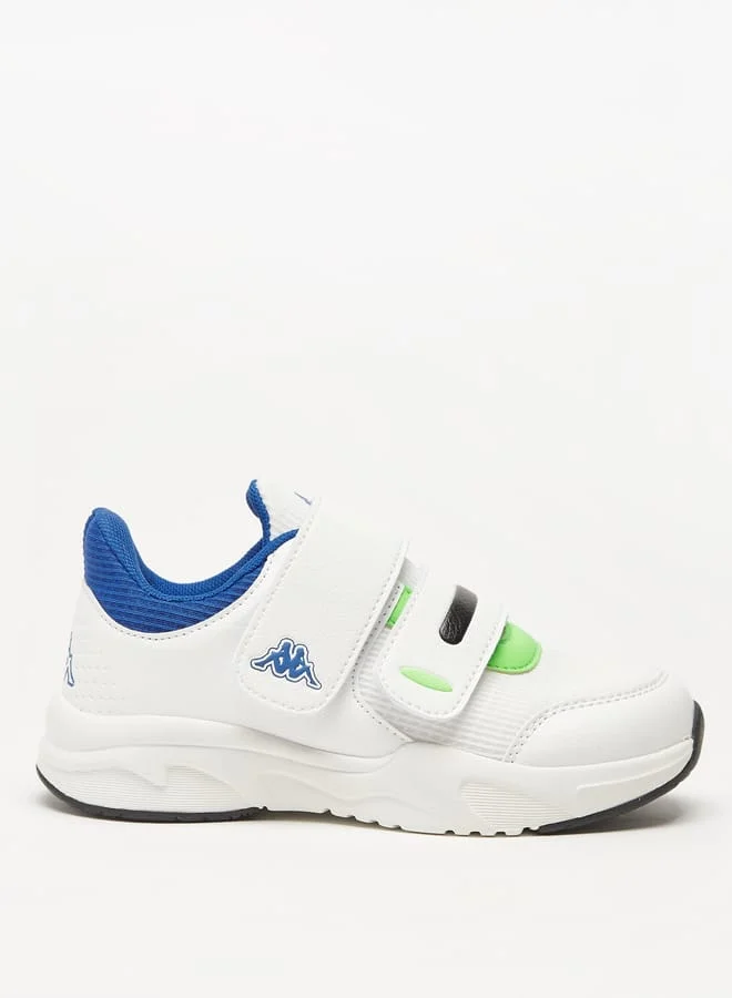 Kappa Boys' Panelled Sports Shoes with Hook and Loop Closure