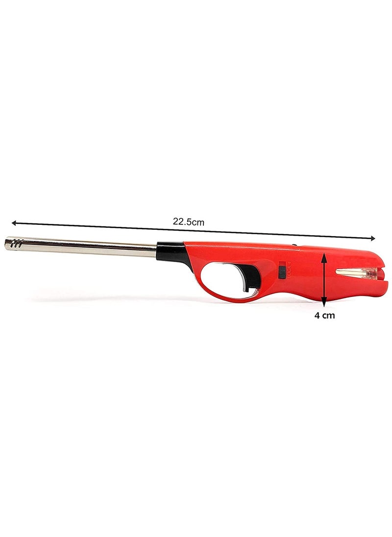 Debire - DEBIRE Gas Lighter for Stove Steel with Kitchen Adjustable Flame (Yellow-1) - Image 1
