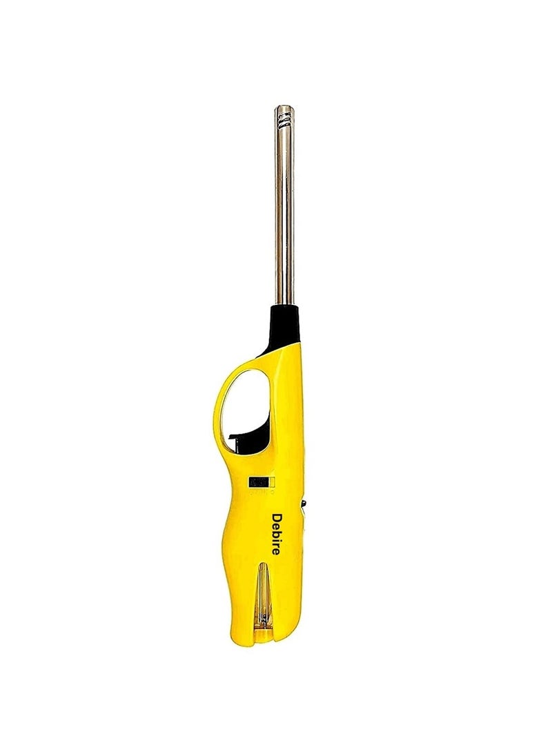 Debire - DEBIRE Gas Lighter for Stove Steel with Kitchen Adjustable Flame (Yellow-1) - Image 1