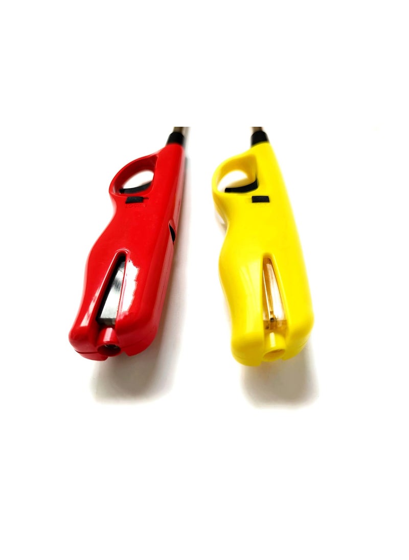 Debire - DEBIRE Gas Lighter for Stove Steel with Kitchen Adjustable Flame (Yellow-1) - Image 1