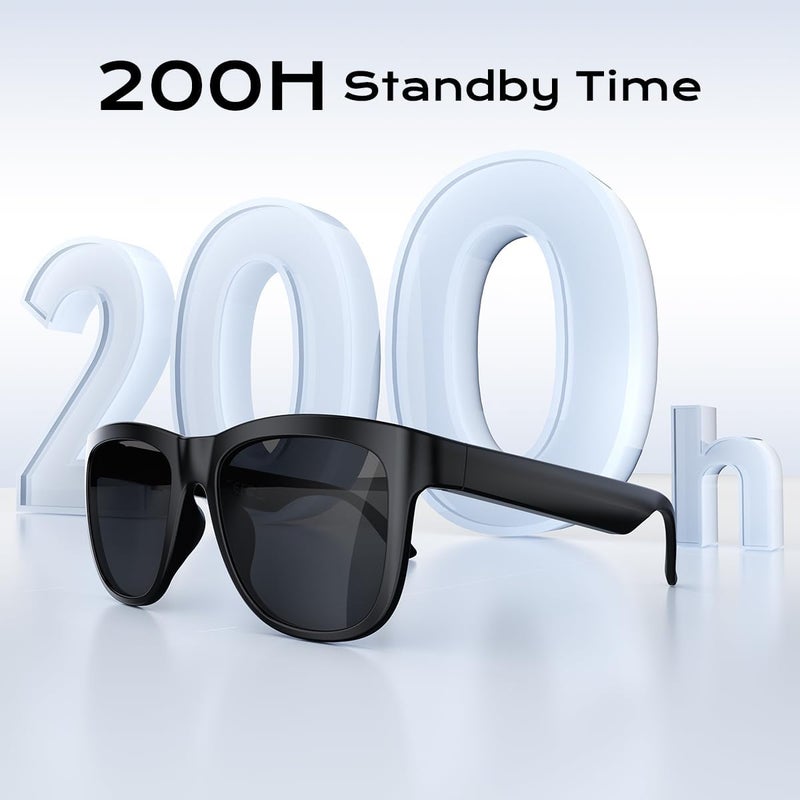 XO Bluetooth Glasses for Women & Men, Smart Audio Sunglasses for Men with Built-in Speakers, UV400 Protection, Wireless Music & Calls, Lightweight Frame, Touch Control Compatible with iOS/Android - Image 4