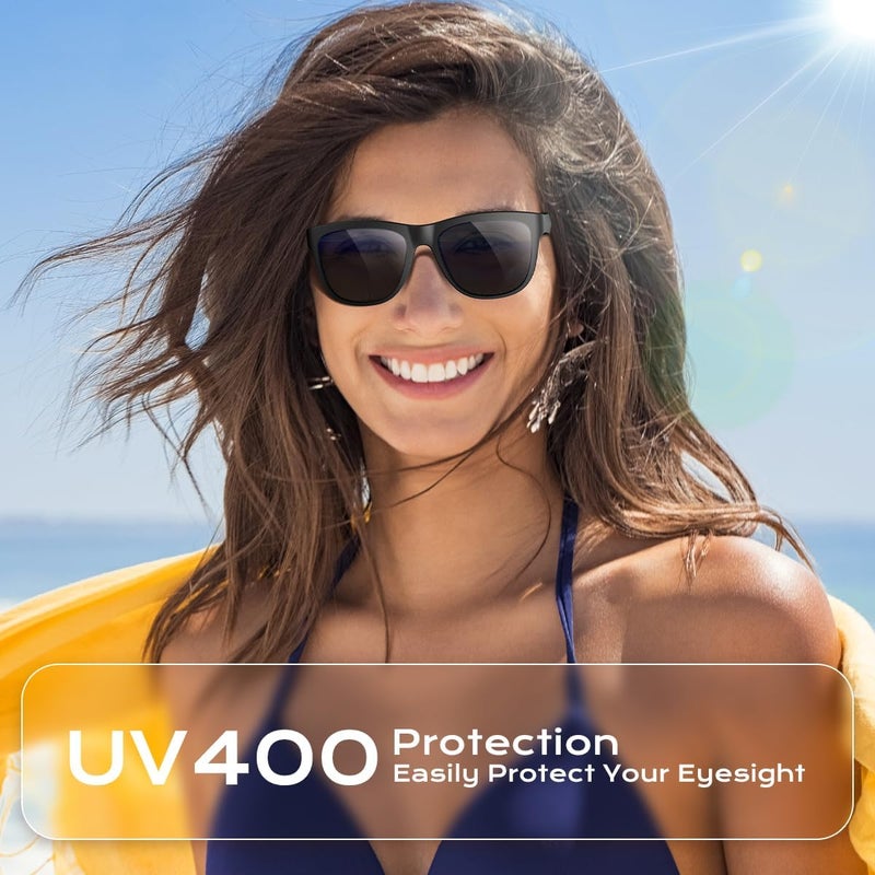 XO Bluetooth Glasses for Women & Men, Smart Audio Sunglasses for Men with Built-in Speakers, UV400 Protection, Wireless Music & Calls, Lightweight Frame, Touch Control Compatible with iOS/Android - Image 3