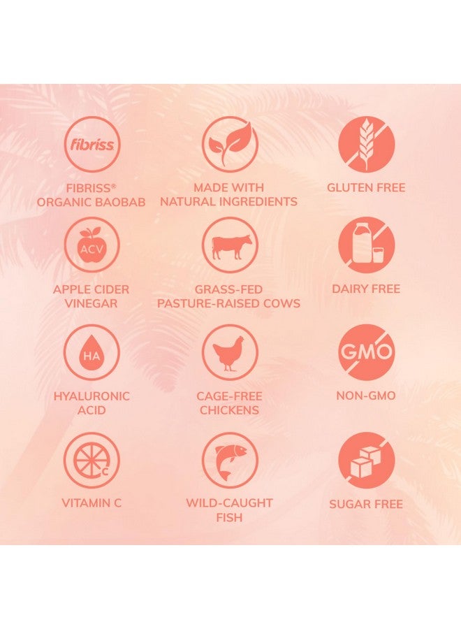 SkinnyFit سكني فيت - سوبر يوث، خوخ مانجو (30 حصة) - مسحوق ببتيدات الكولاجين المتعددة - بروبيوتيك، ألياف، حمض الهيالورونيك - كولاجين للنساء - غير معدّل وراثيًا، خالي من الغلوتين، خالي من السكر - جمال ورعاية ذاتية - Image 3