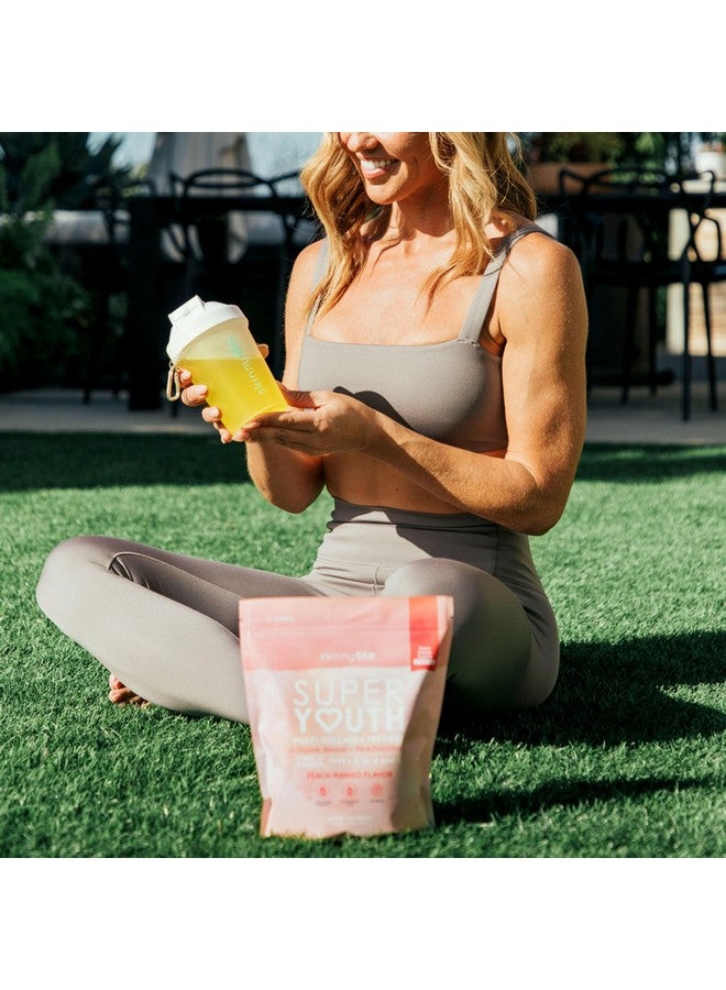 SkinnyFit سكني فيت - سوبر يوث، خوخ مانجو (30 حصة) - مسحوق ببتيدات الكولاجين المتعددة - بروبيوتيك، ألياف، حمض الهيالورونيك - كولاجين للنساء - غير معدّل وراثيًا، خالي من الغلوتين، خالي من السكر - جمال ورعاية ذاتية - Image 5