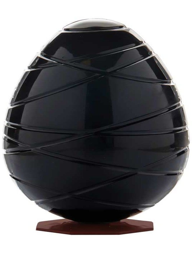 Martellato 20U504 Polycarbonate Easter Chocolate Mold, Lines Egg 150 Millimeters High - Image 1