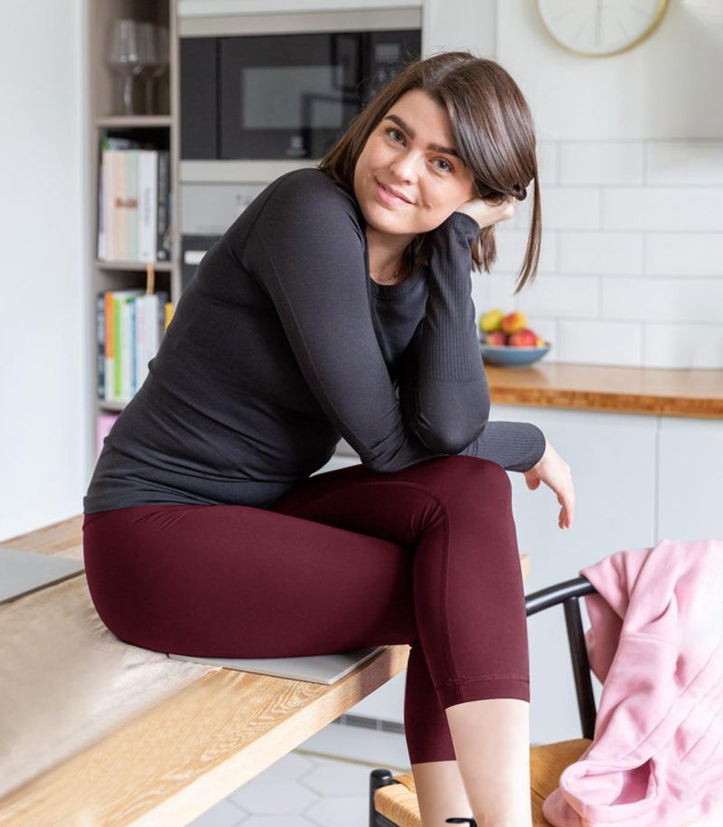 VALANDY Creamlush 4 Pack Capri Leggings for Women-High Waisted Stretchy Soft Yoga Lounge Pants(S-3XL) - Image 3