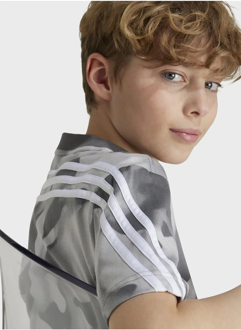 اديداس Youth Future Icon Aop T-Shirt