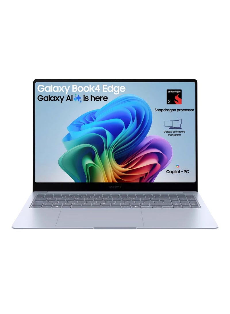 Samsung 15” Galaxy AI Book4 Edge NP750XQA AI PC Laptop Computer, Snapdragon X Processor, Live Captions, FHD LED Anti-Glare Display, Long-Lasting Battery, Sapphire Blue International English Sapphire Blue - Image 1