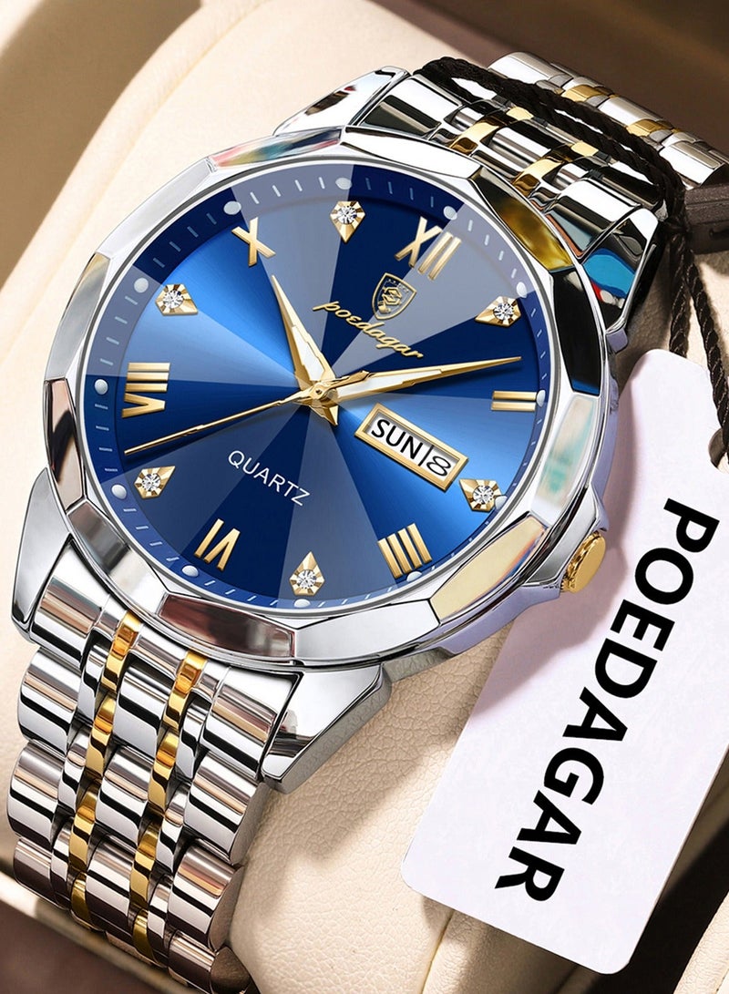 POEDAGAR Man Watch , Watches for Men ,Waterproof Luminous Men's Watch Quartz，Men's Wrist Watches - Image 1