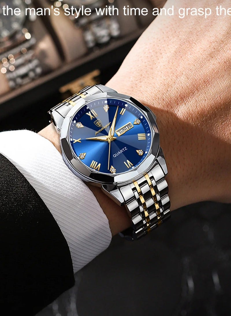 POEDAGAR Man Watch , Watches for Men ,Waterproof Luminous Men's Watch Quartz，Men's Wrist Watches - Image 3