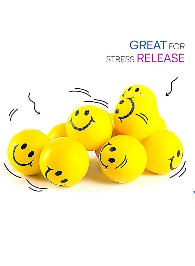 Niku Smiley Soft Ball for Baby, Girls, Kids, Adults (Pack of 4)| Stress Relief Toy | Non Toxic Toy (Pack of 4) - Image 2