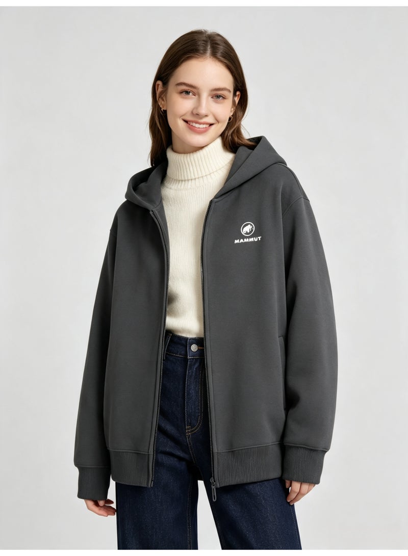 Mammut Men's and women's loose casual zipper hooded jacket - Image 4