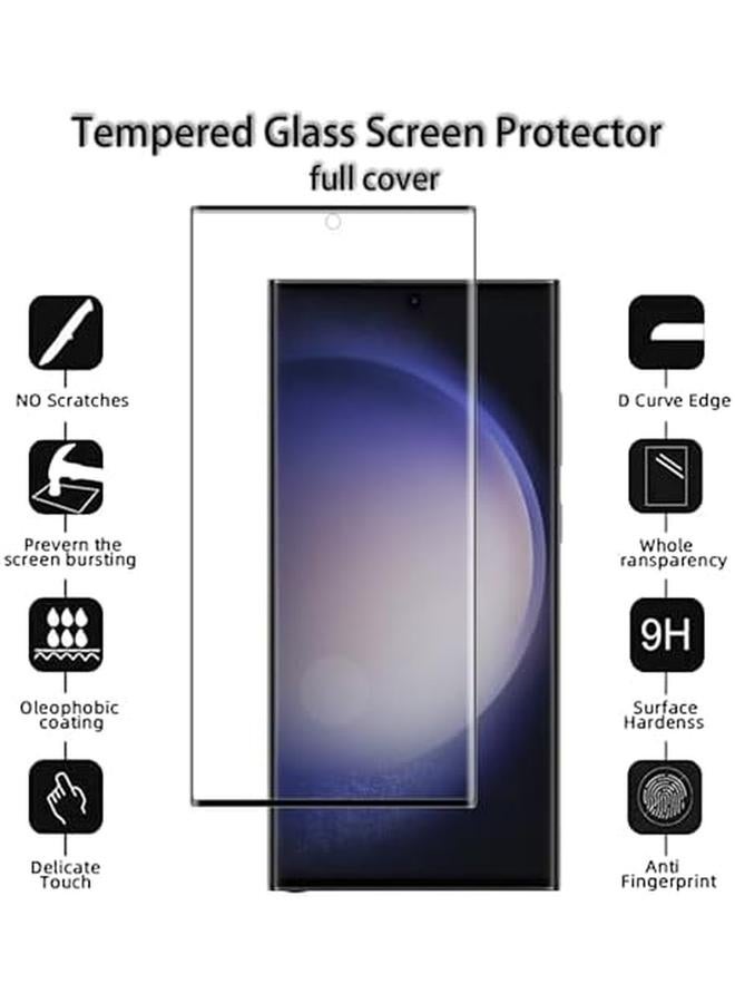 erorex 2 Pack Screen Protector For Samsung Galaxy S23 Ultra Tempered Glass 9H Hardness Full Coverage Film Anti Scratch Hd Clear Compatible With Galaxy S23 Ultra - Image 2