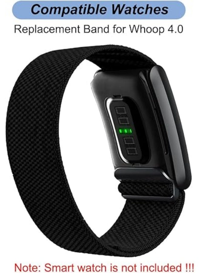 TraMx Bands for Whoop 4.0 - Replacement Nylon Knit Watch Strap Wristband with U-shaped Metal Frame Fitness & Activity Tracker Accessories - Image 4