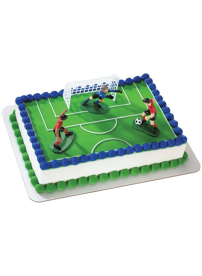 DecoPac Soccer Kick Off Boys Decoset Cake Decoration - Image 2