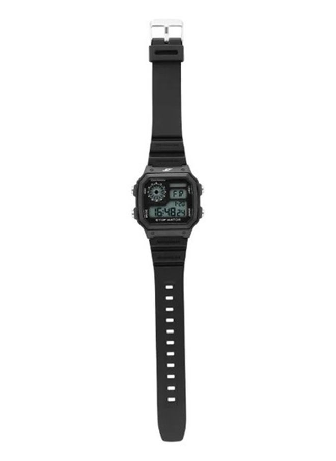 Sonata - SF Hexa Digital Dial Unisex Watch With Black Colour Polyurethane Strap - Image 1