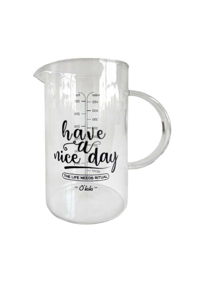 OLALA 450ml Handcraft Measuring Glass Eco-Friendly Material Multifunction Kitchen Measuring Cup Set  - Image 1