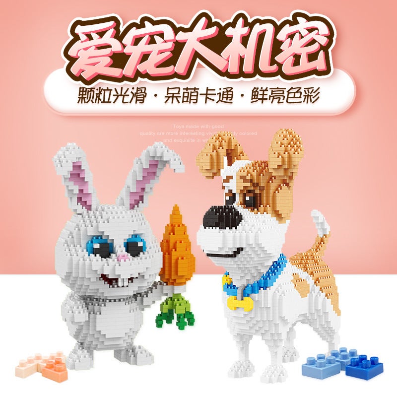 Beiludi 16013 Love Pet Assembled Building Blocks Small Particles Assembled Building Blocks Toys Children'S Puzzle Building Blocks Play - Image 3