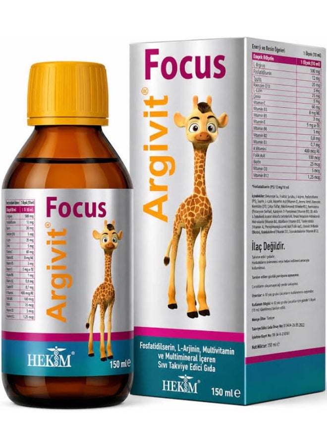 Hekim Argivit Focus Dietary Supplement Syrup 150ml