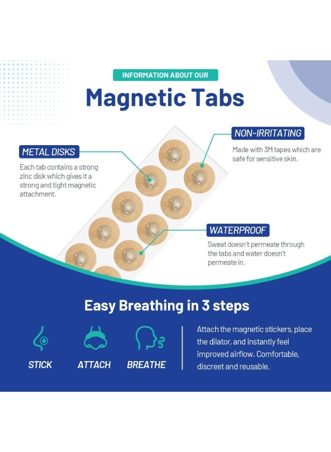 Magnetic Nose Strips Breathing — Anti Snoring Sleep Nasal Strips Air Boost Innovative Design Snoring Solution, Skin Safe Nose Magnet Breathing for Sleep, Sports, Outdoor, and Gym - Image 3