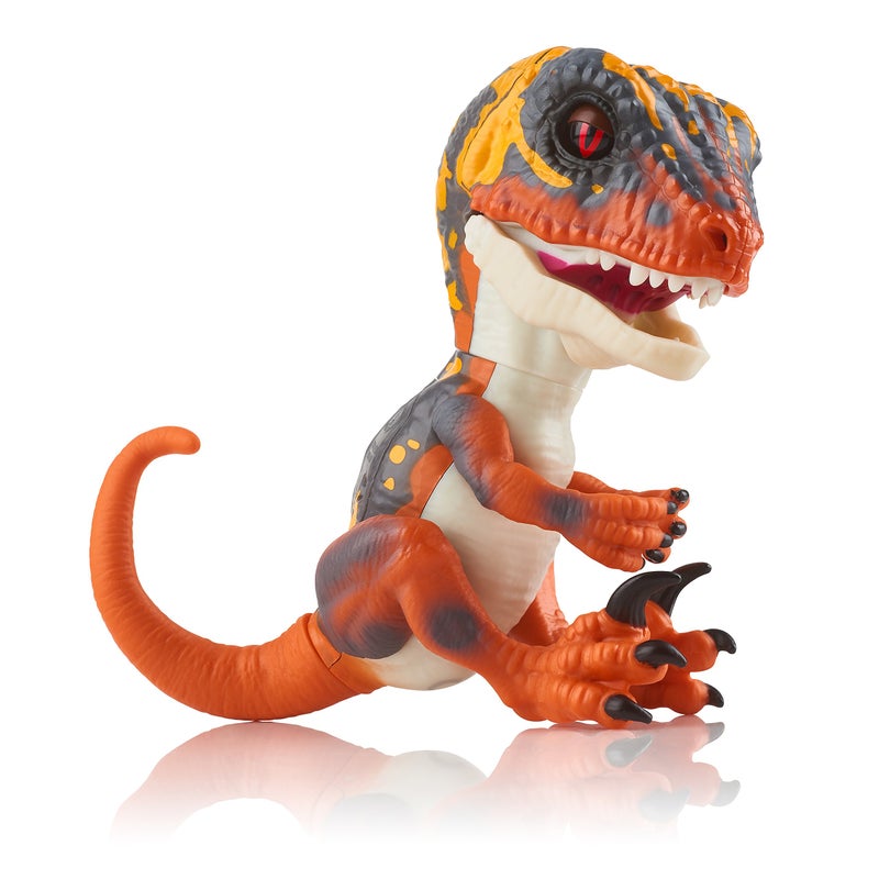 WowWee Untamed Raptor by Fingerlings - Blaze (Orange) - Interactive Collectible Dinosaur - By WowWee - Image 5