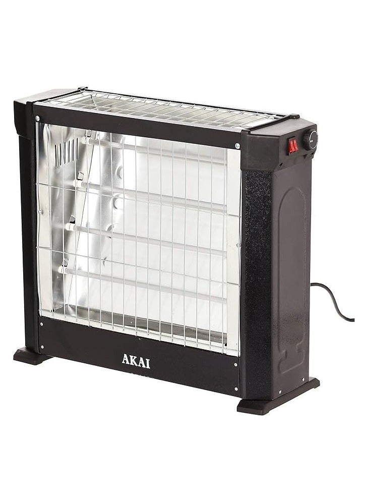 Akai Electric Heater, 2200 Watt, 4 Candles, Black - AK-2970 - Image 1