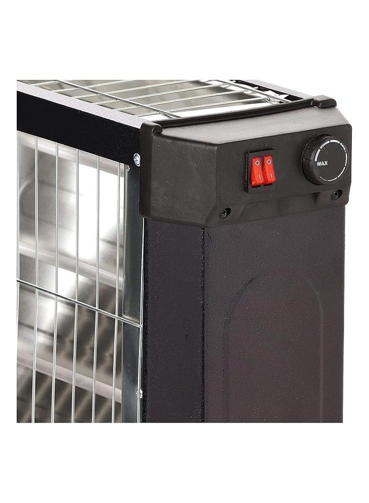 Akai Electric Heater, 2200 Watt, 4 Candles, Black - AK-2970 - Image 2