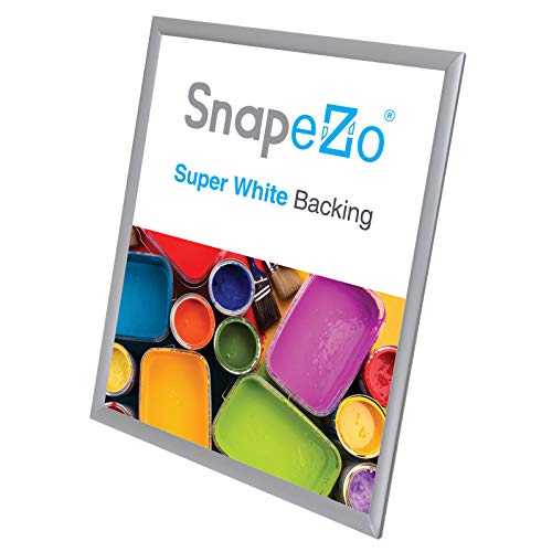SnapeZo إطار ملصق سناب زو 18x24 بوصة، فضي 1 بوصة من الألمنيوم، إطار تحميل أمامي، تركيب على الحائط، سلسلة أنيقة - Image 4