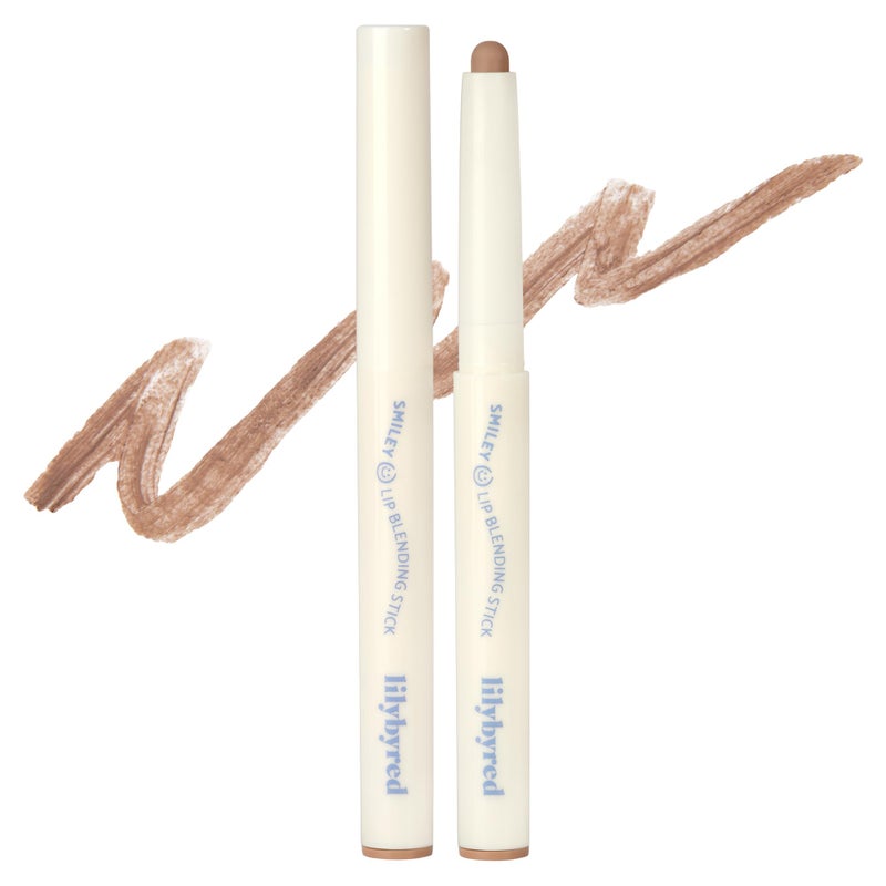 lilybyred Smiley Lip Blending Stick Korean 3in1 MultiUse Lip Liner Smooth Creamy Texture LongLasting Matte Finish Soft Blur Effect Precision Contour Pencil 0028 oz 04 Giggle with Me