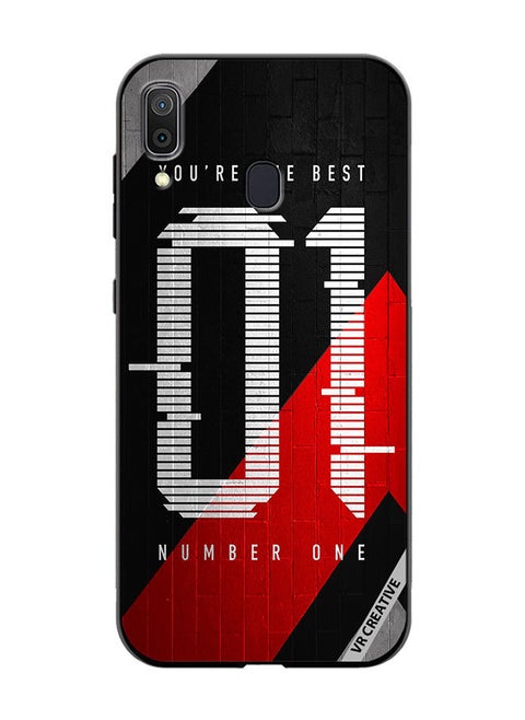 Protective Case Cover For Samsung Galaxy A30 Number One Design Multicolour