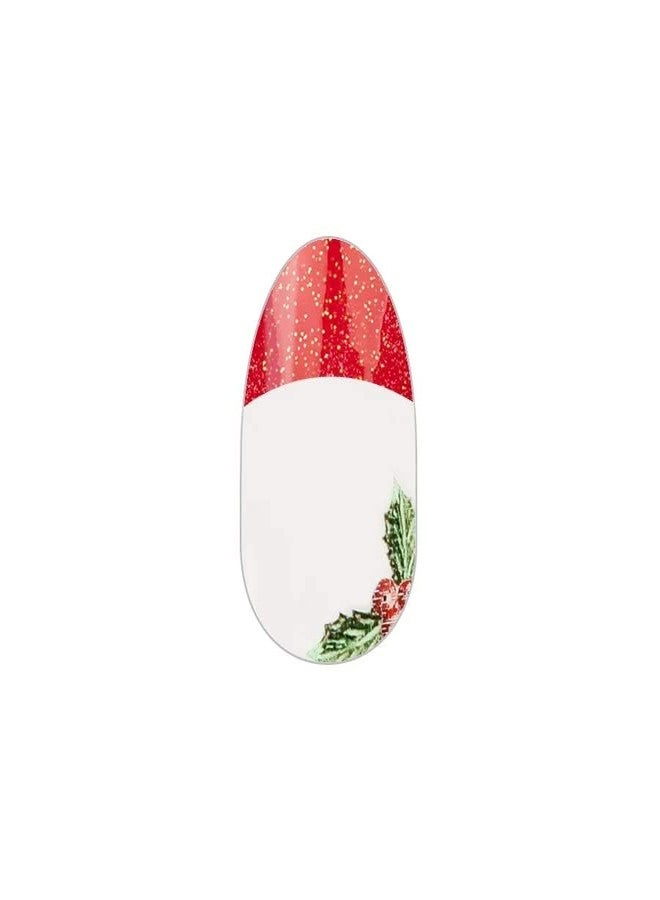Color Street 'Happy Holly Days' (FTG021) - French Tip Nail Polish Strips Home For The Holidays (Christmas 2022) - Image 2