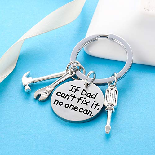 Nimteve Dad Keychain - From Son/Daughter - Christmas/Father's Day Gift - 'If Dad Can't Fix It, No One Can' - Image 4