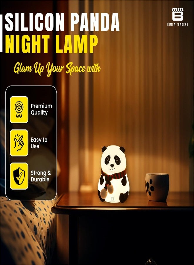 Btag Panda Night Lamp for Kids | Adorable Room Decor & Panda Lover Gifts for Teen Girls Boys | - Image 2