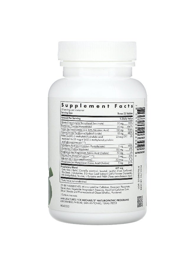 Michael's Naturopathic Michael's Naturopathic, Memory Factors, 90 Vegetarian Tablets - Image 2