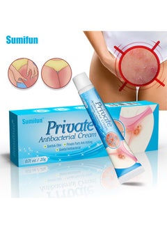 Sumifun Private Antibactetial Cream, Female Private Parts Antipruritic Cream Ointment To Remove Itching Peculiar Smell Dermatitis, Feminine Itch Treatment Cream For Health Care 20g  - Image 1