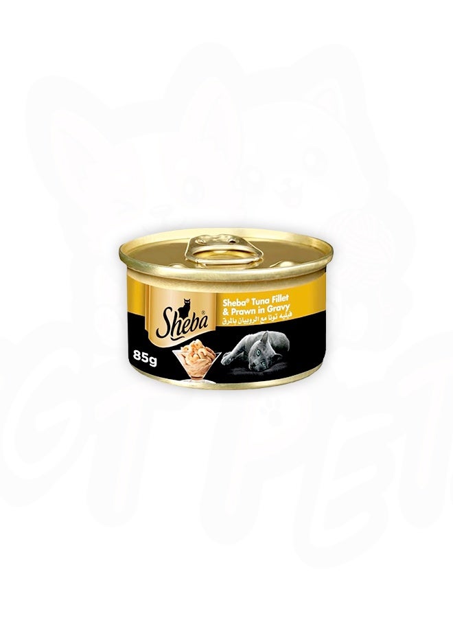 Sheba Tuna And Prawn In Seafood Wet Cat Food - 85G (Pack Of 12) - Image 4