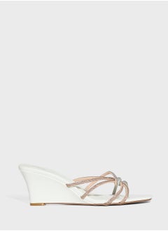 Ella Limited Edition Diamante Strap Wedge Sandal  - Image 1