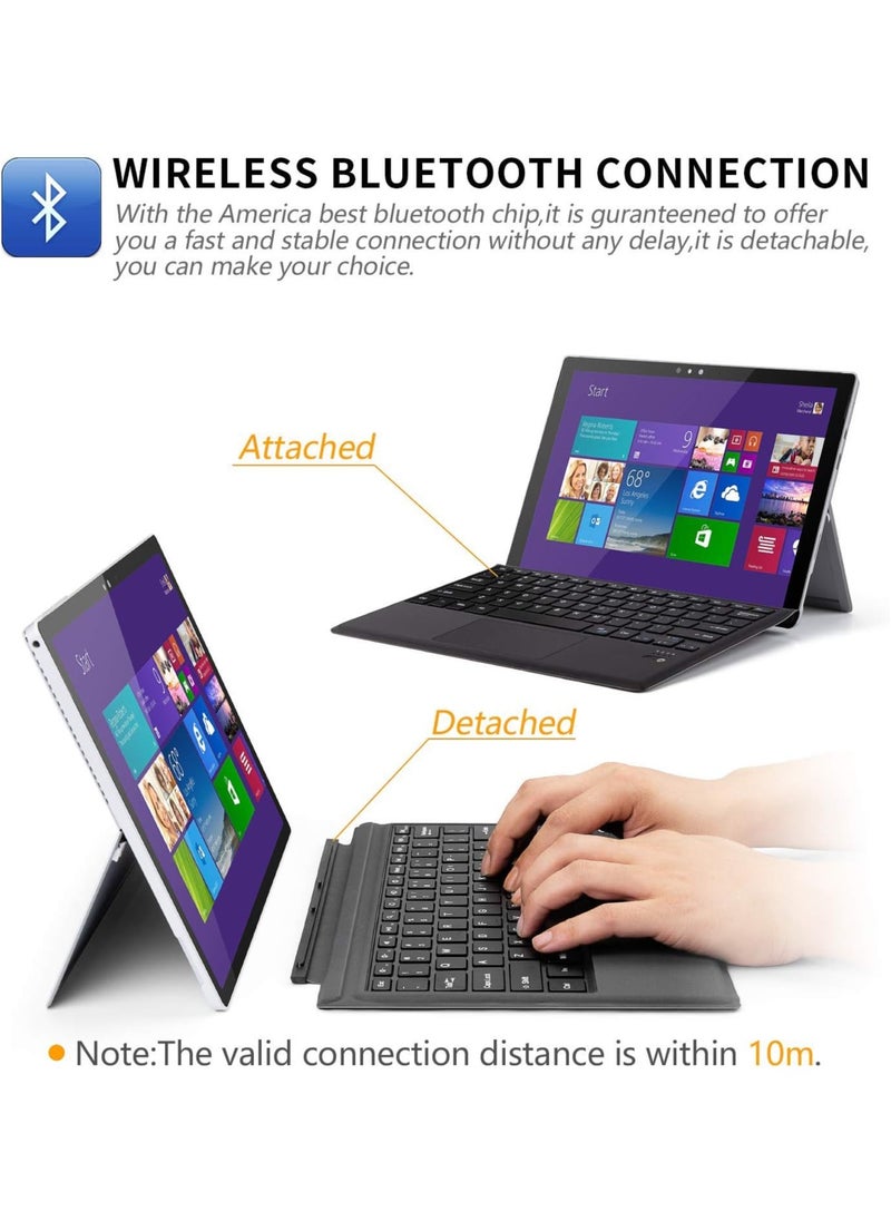 AROAQ - Lightweight Ultra Slim Bluetooth Keyboard for Microsoft Surface Pro 3 Pro 4 Pro 5 Pro 6 Pro 7 - Image 1
