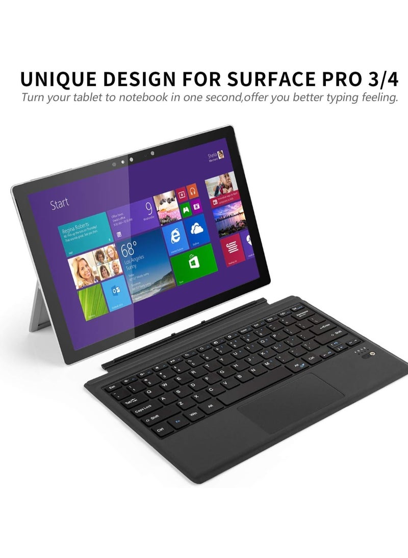 AROAQ - Lightweight Ultra Slim Bluetooth Keyboard for Microsoft Surface Pro 3 Pro 4 Pro 5 Pro 6 Pro 7 - Image 1