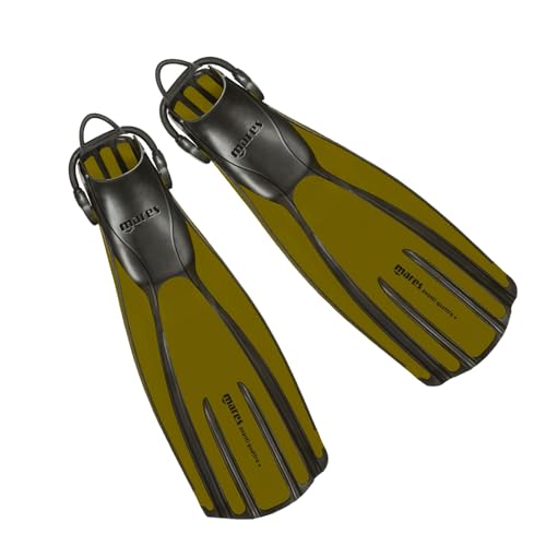 Mares Unisex Adults Avanti Quattro Diving Fins Durable Efficient Versatile OpenHeel Scuba Fins with FourChannel Design Bungee Strap Olive XLarge - Image 3