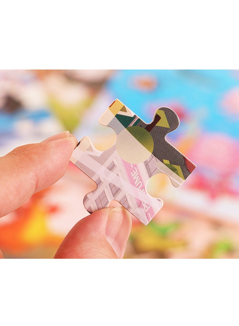 Children's Educational Wooden Cartoon Insect Series Jigsaw Puzzles Suitable Gift Bag Pack - Image 4