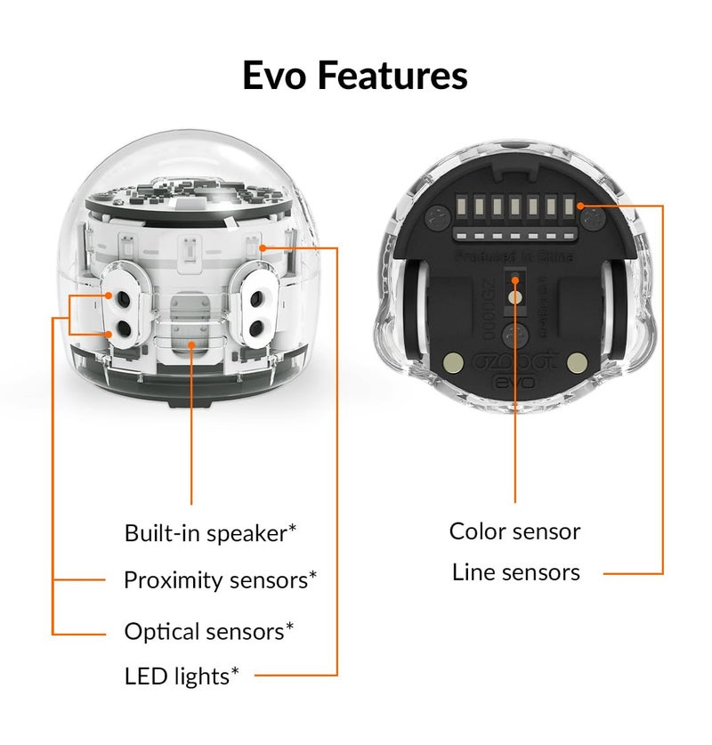 Ozobot Evo Entry Kit: Interactive Coding Robot, Kids Ages 5+, Includes Color Code Markers, Charging Cable, Zip Case, Access to 700+ STEM Lessons - Educators & Parents, No Coding Experience Required - Image 3